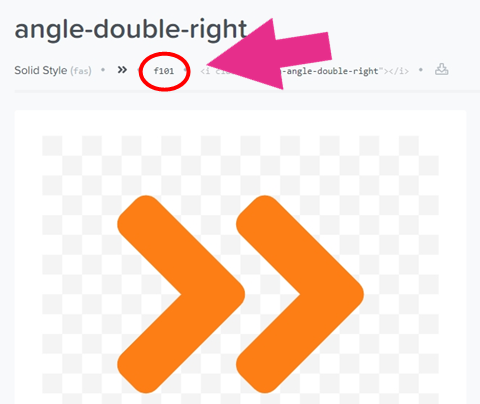 「angel-double-right」のコード