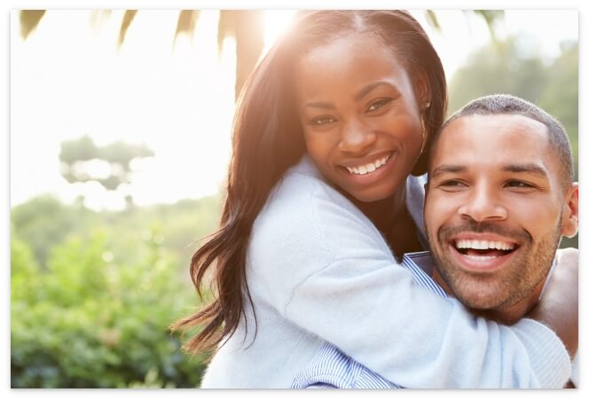 笑顔のカップル