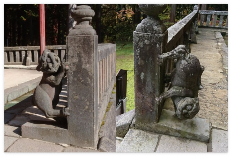 岩木山神社 楼門手前の狛犬