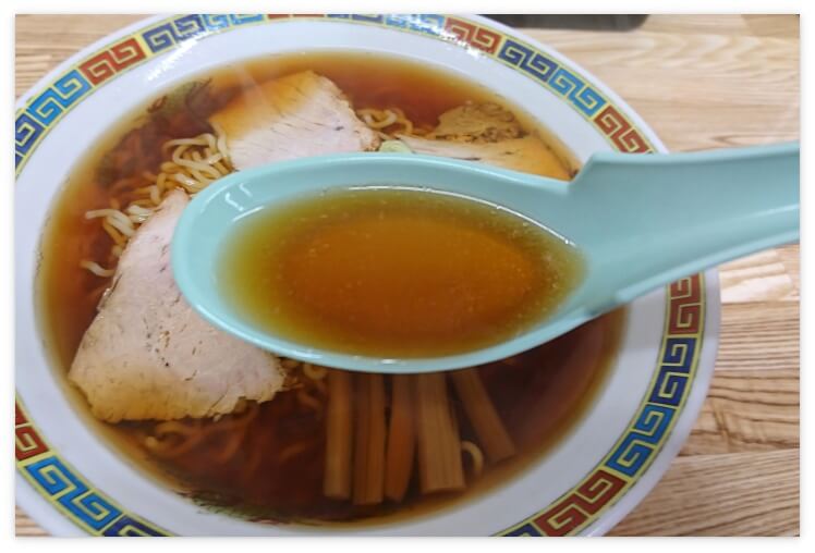 くどうラーメンのスープ