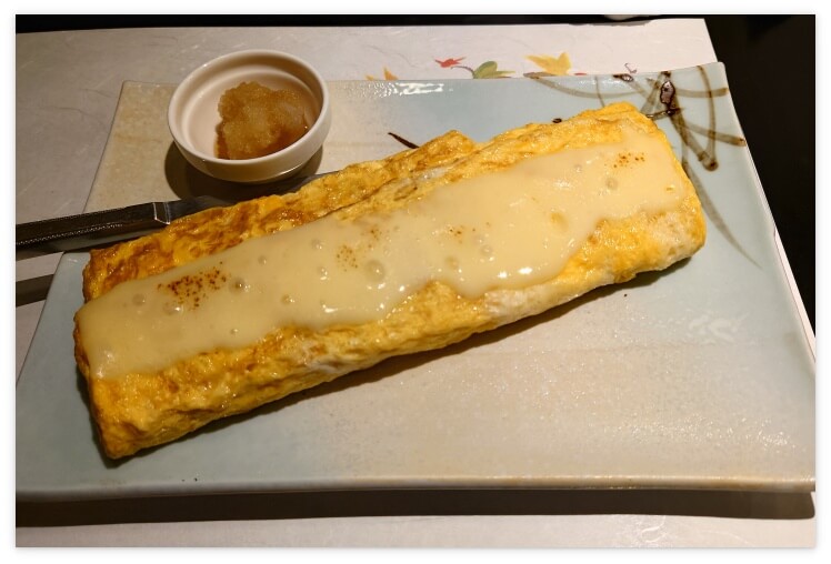 津軽海峡路地っこの「チーズだし巻」