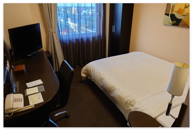 ホテルルートイン十和田の部屋の様子