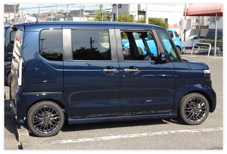ホンダ純正ホイールMS-034を履いたN-BOX