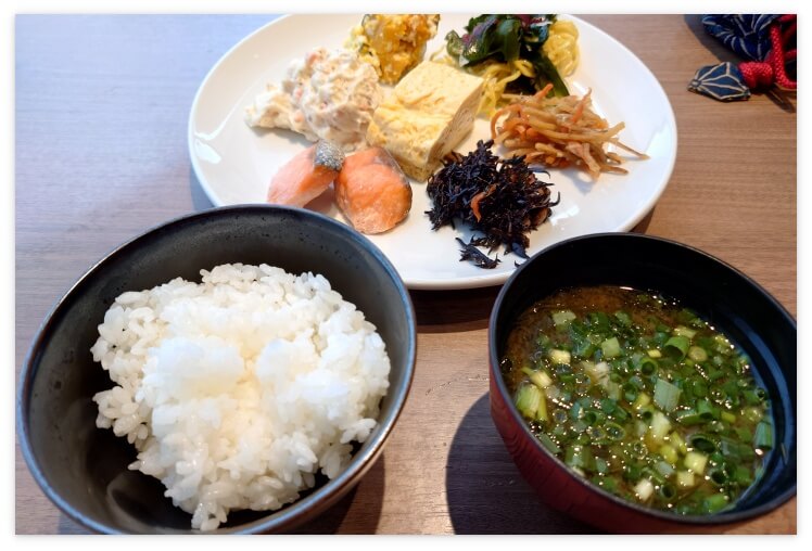 センチュリーマリーナ函館の朝食（盛り付けたもの）
