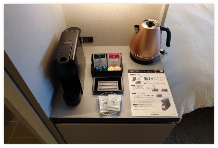 センチュリーマリーナの部屋にあったネスプレッソコーヒーメーカー