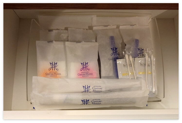 センチュリーマリーナ函館 部屋のアメニティ