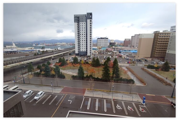 センチュリーマリーナ函館 6階の部屋から見た景色