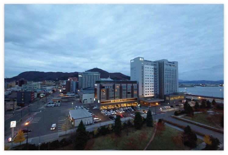 男爵倶楽部 8階の部屋から見た景色