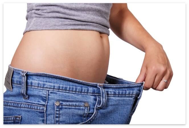 女性のウエスト