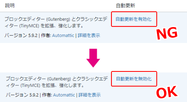 プラグインの自動更新を有効化しよう